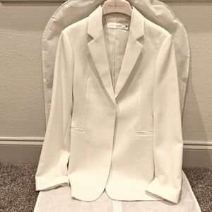 Victoria Beckham single button ivory Blazer xs US2